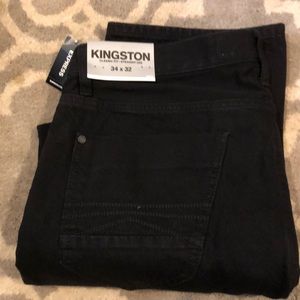Express classic fit straight leg black jeans